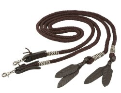 BAREFOOT Acorn Reins with Detachable Snap Hook Western