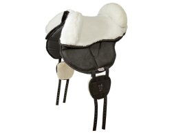 Sheepskin Seat with Pommels for Barefoot Ride-on-Pad -...