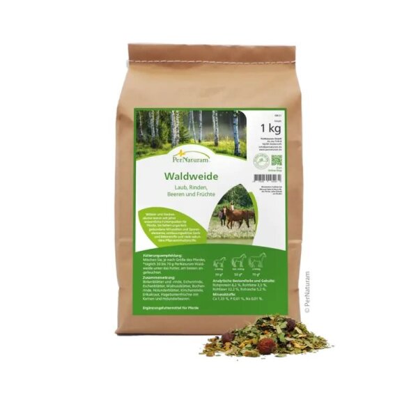 Pâturage en forêt Mélange dherbes pour chevaux PERNATURAM - 1 kg