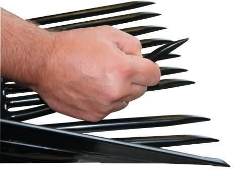 KERBL Manure Fork / Pitchfork made of break-proof plastic in black