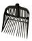 KERBL Manure Fork / Pitchfork made of break-proof plastic in black