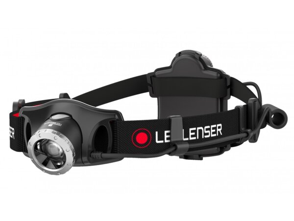 Headlamp LedLenser H7R.2 with rear light - rechargeable - powerful 300 lumens max.
