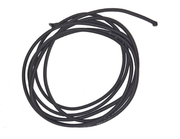 Rubber Elasticated net rope Black 5 mm - ppm - per metre