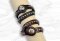 Rustic Wrap Bracelet Silver Pony Black
