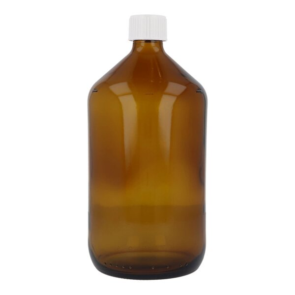 Amber glass bottle-1 L