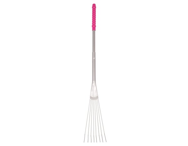 RED GORILLA Big Tidee Rake Single Metal Long Pink