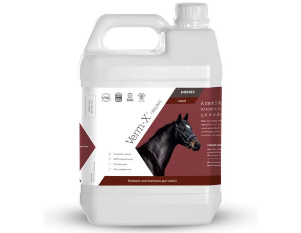 Verm-x / liquid nat. vermifuge for horses 5L