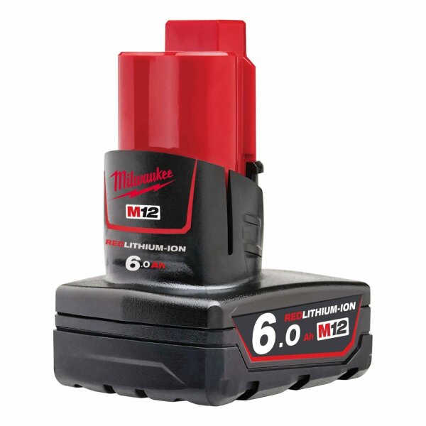 12 Volt 6 Ah REDLITHIUM™ battery for all tools from the Milwaukee M12 range