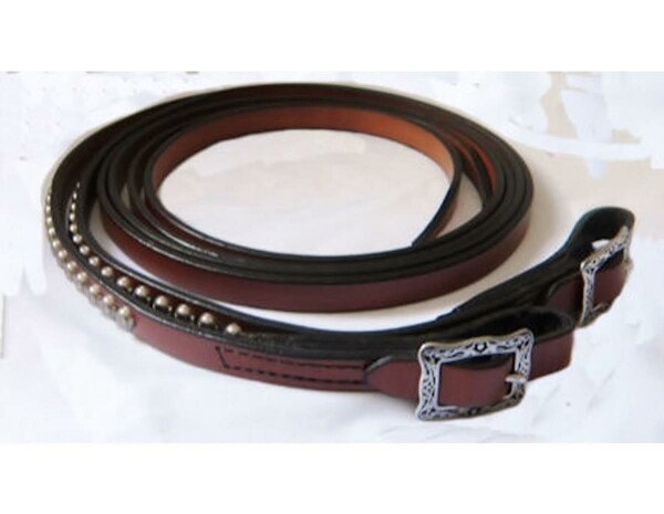BITLESS BRIDLE Western reins leather brown