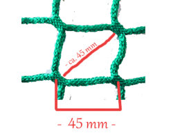 CG HEUNETZE 2.85m x 0.50m x height 1.25m 45mm MW box ball net green single piece