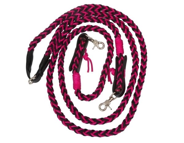 Barefoot Amber reins, english -Himbeer